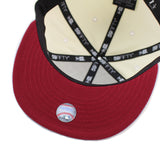 ニューエラ キャップ 59FIFTY テキサス レンジャーズ MLB 40TH ANNIVERSARY MAROON BOTTOM FITTED CAP