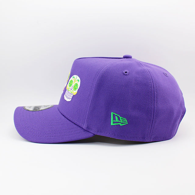 ニューエラ キャップ 9FORTY スナップバック SUGAR SKULLS A-FRAME SNAPBACK CAP PURPLE
