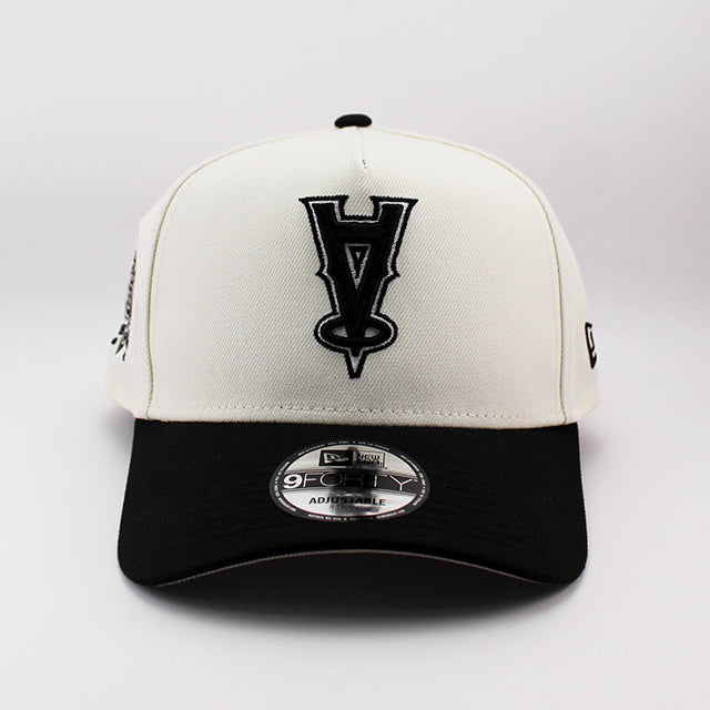 ニューエラ キャップ 9FORTY スナップバック ロサンゼルス エンゼルス MLB UPSIDE 60TH ANNIVERSARY A-FRAME SNAPBACK CAP CREAM BLACK
