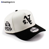 ニューエラ キャップ 9FORTY オークランド アスレチックス MLB UPSIDE 40TH ANNIVERSARY A-FRAME SNAPBACK CAP CREAM BLACK