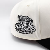 ニューエラ キャップ 9FORTY スナップバック フィラデルフィア フィリーズ MLB UPSIDE 2008 WORLD SERIES CHAMPIONS A-FRAME SNAPBACK CAP CREAM BLACK