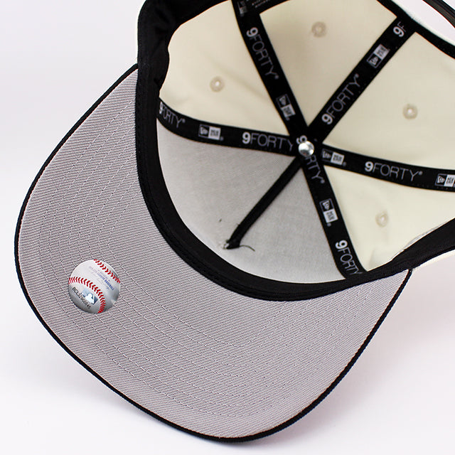ニューエラ キャップ 9FORTY スナップバック サンフランシスコ ジャイアンツ MLB UPSIDE 60TH ANNIVERSARY A-FRAME SNAPBACK CAP CREAM BLACK