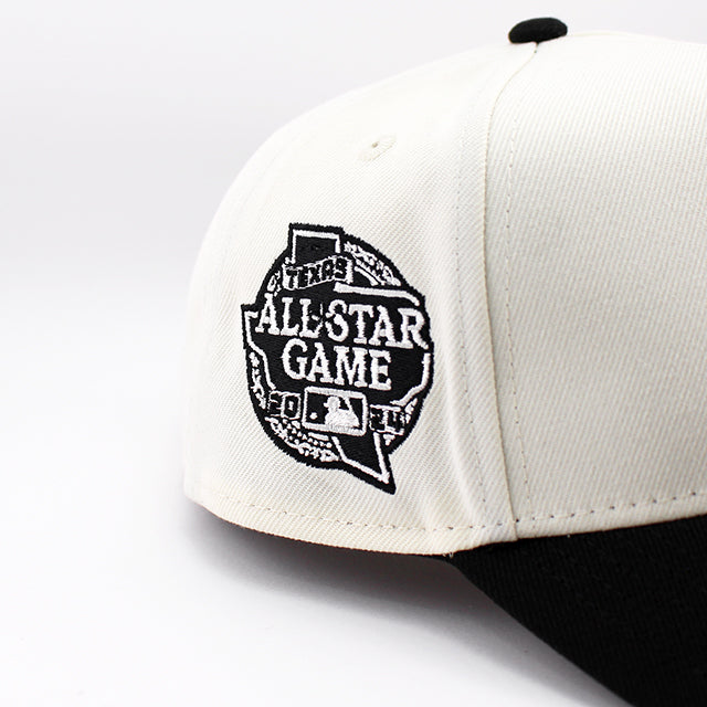 ニューエラ キャップ 9FORTY スナップバック テキサス レンジャーズ MLB UPSIDE 2024 ALL STAR GAME A-FRAME SNAPBACK CAP CREAM BLACK