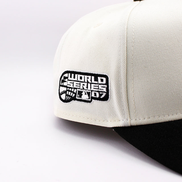 ニューエラ キャップ 9FORTY スナップバック ボストン レッドソックス MLB UPSIDE 2007 WORLD SERIES A-FRAME SNAPBACK CAP CREAM BLACK