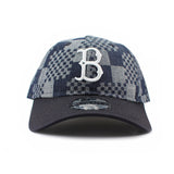 ニューエラ キャップ 9TWENTY ストラップバック ブルックリン ドジャース MLB PATCH DENIM NAVY PATTERN COOPERSTOWN STRAPBACK CAP
