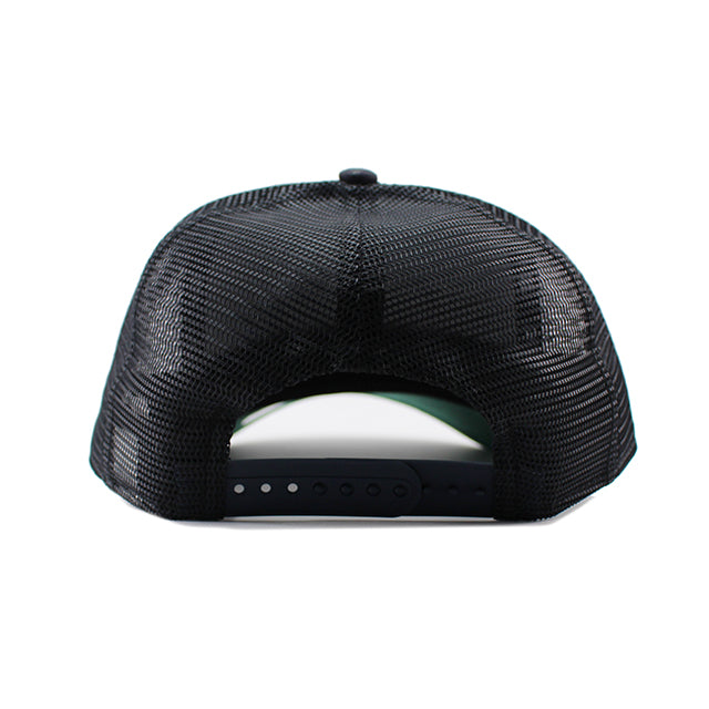 ニューエラ メッシュキャップ 9FORTY アナハイム エンゼルス MLB A-FRAME DENIM NAVY PATTERN COOPERSTOWN MESH CAP