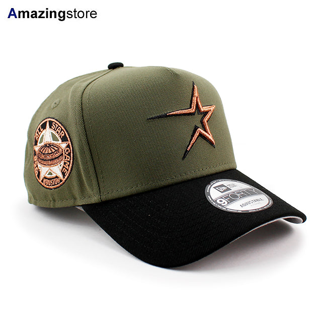 ニューエラ キャップ 9FORTY スナップバック ヒューストン アストロズ MLB 1968 ALL STAR GAME A-FRAME SNAPBACK CAP OLIVE BLACK