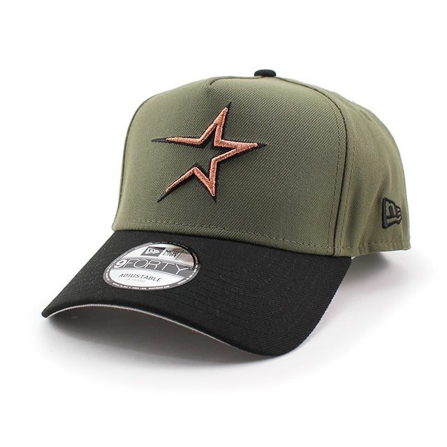 ニューエラ キャップ 9FORTY スナップバック ヒューストン アストロズ MLB 1968 ALL STAR GAME A-FRAME SNAPBACK CAP OLIVE BLACK