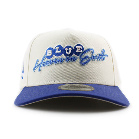 ニューエラ キャップ 9FORTY スナップバック ロサンゼルス ドジャース MLB BLUE HEAVEN ON EARTH A-FRAME SNAPBACK CAP CHROME WHITE