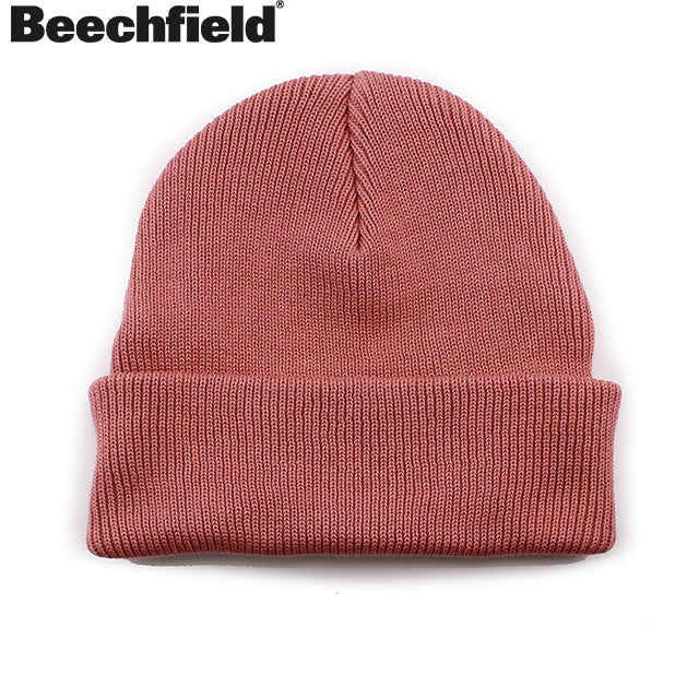 ビーチフィールド PREMIUM ORGANIC COTTON ORIGINAL CUFFED BEANIE CAP ROSE