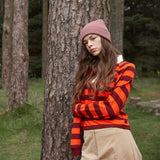 ビーチフィールド PREMIUM ORGANIC COTTON ORIGINAL CUFFED BEANIE CAP ROSE