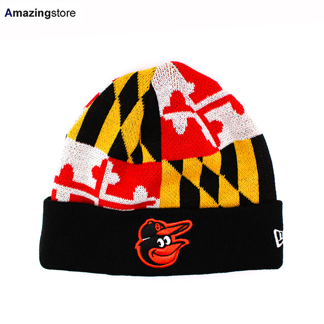 ニューエラ ニットキャップ ビーニー ボルチモア オリオールズ MLB MARYLAND-FLAG KNIT BEANIE CAP MULTI