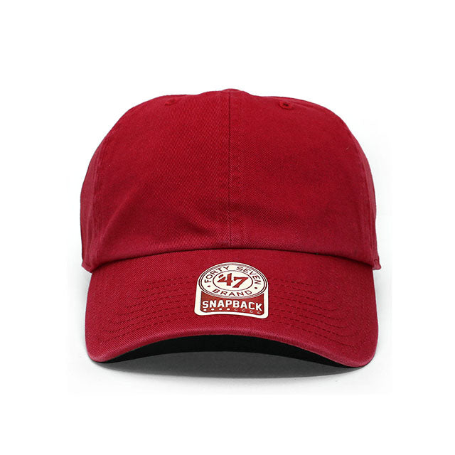 47ブランド BLANK CLEAN UP SNAPBACK CAP RED