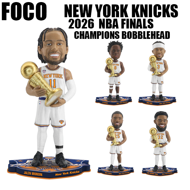 53年振りNBAファイナル優勝 海外取寄 2026 NBA ファイナルチャンピオンモデル ボブルヘッド ニューヨーク ニックス 2026 NBA FINALS CHAMPIONS BOBBLE HEAD
