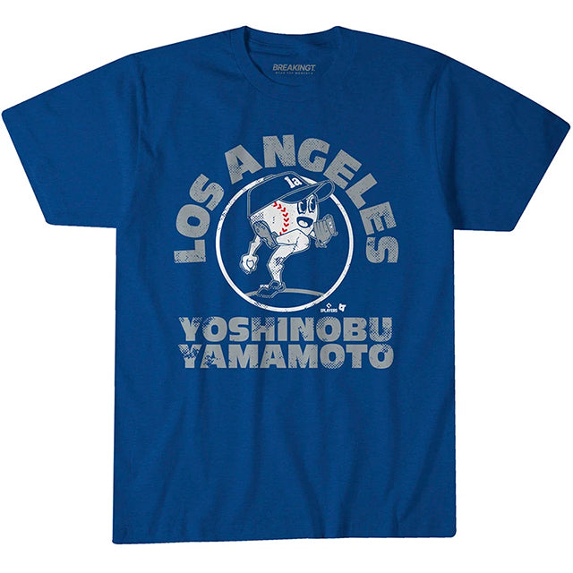 山本由伸モデル 海外取寄 ロサンゼルス ドジャース Tシャツ BASEBALL BUDDIES T-SHIRT ROYAL BLUE
