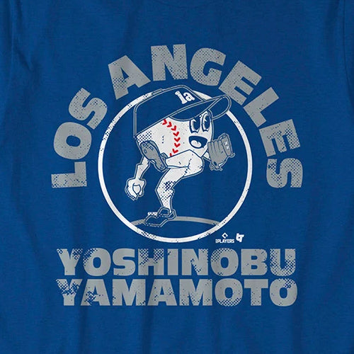 山本由伸モデル 海外取寄 ロサンゼルス ドジャース Tシャツ BASEBALL BUDDIES T-SHIRT ROYAL BLUE