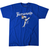 山本由伸モデル 海外取寄 ロサンゼルス ドジャース Tシャツ ACE POST T-SHIRT ROYAL BLUE