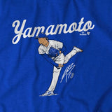 山本由伸モデル 海外取寄 ロサンゼルス ドジャース Tシャツ ACE POST T-SHIRT ROYAL BLUE
