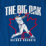 岡本和真モデル 海外取寄 トロント ブルージェイズ Tシャツ THE BIG OAK T-SHIRT ROYAL BLUE