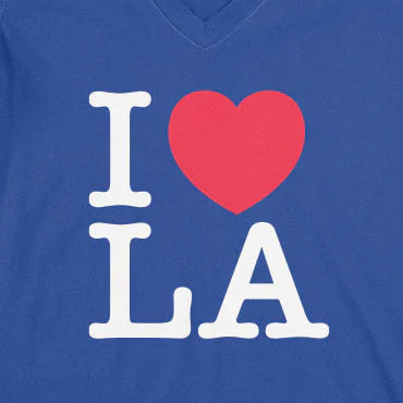 海外取寄 女性用 Tシャツ I LOVE LA T-SHIRT ROYAL BLUE