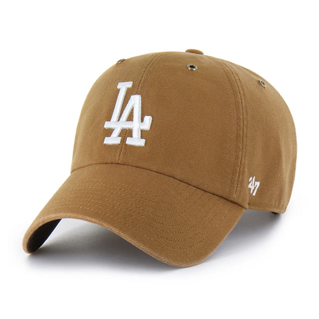47ブランド MLB カーハート ロサンゼルス ドジャース CARHARTT 47BRAND CLEAN UP BROWN