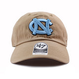 47ブランド キャップ ノースカロライナ ターヒールズ NCAA CLEAN UP CAP KHAKI