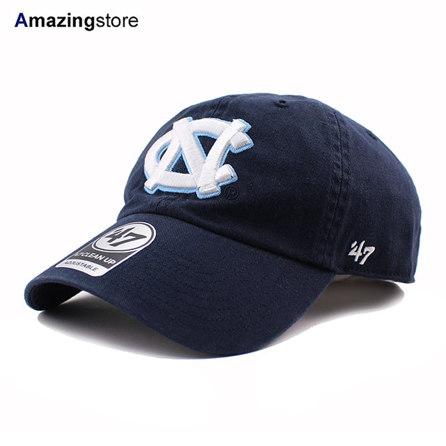 47ブランド キャップ ノースカロライナ ターヒールズ NCAA CLEAN UP CAP NAVY