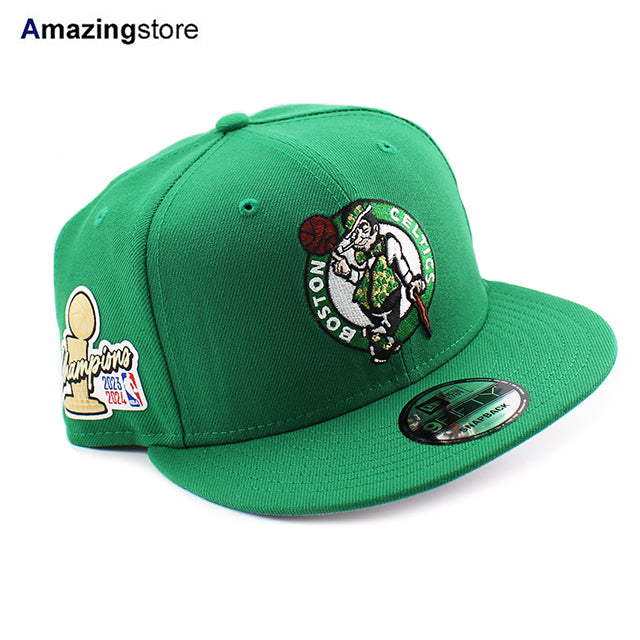 ニューエラ キャップ 9FIFTY スナップバック ボストン セルティックス 2024 NBA FINALS CHAMPIONS SIDE PATCH SNAPBACK CAP KELLY GREEN