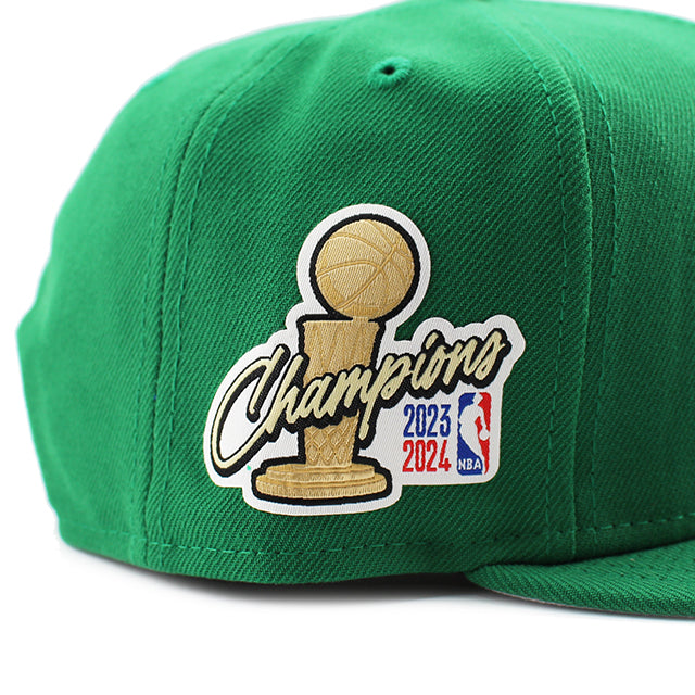 ニューエラ キャップ 9FIFTY スナップバック ボストン セルティックス 2024 NBA FINALS CHAMPIONS SIDE PATCH SNAPBACK CAP KELLY GREEN