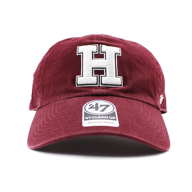 47ブランド キャップ ハーバード クリムゾン NCAA CLEAN UP CAP BURGUNDY