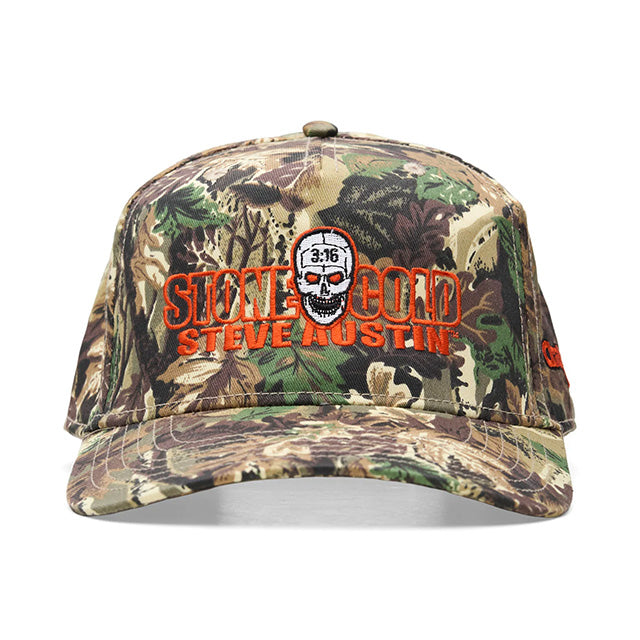 ストーン コールド スティーブ オースチンモデル 海外取寄 WWE スナップバックキャップ REALTREE CAMO SNAPBACK CAP