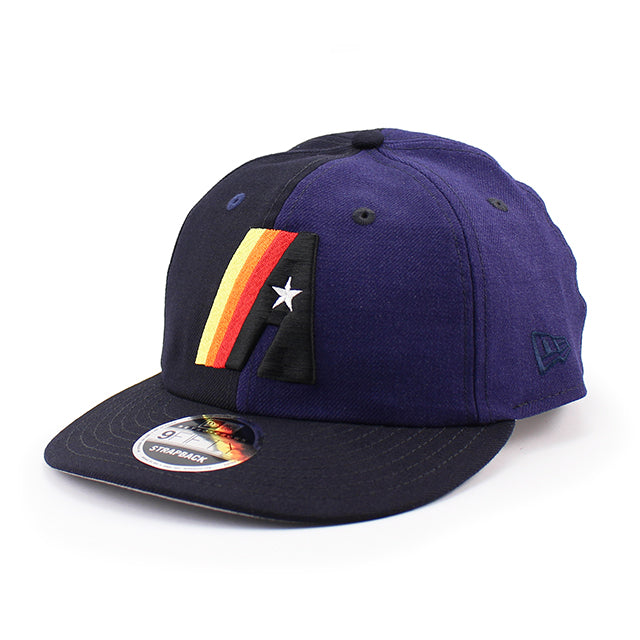 ニューエラ キャップ RC9FIFTY ヒューストン アストロズ MLB RETRO CROWN WOOLEN SHADES STRAPBACK CAP NAVY