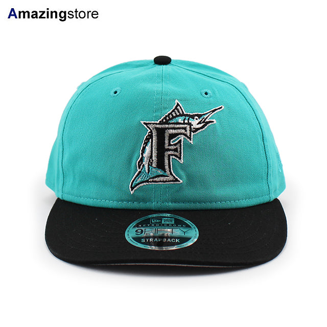 ニューエラ キャップ RC9FIFTY フロリダ マーリンズ MLB RETRO CROWN STRAPBACK CAP TEAL