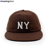 クーパーズタウンボールキャップ ニューヨーク ブラックヤンキース 1936 WOOL SAGE STRAPBACK CAP BROWN