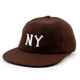 クーパーズタウンボールキャップ ニューヨーク ブラックヤンキース 1936 WOOL SAGE STRAPBACK CAP BROWN