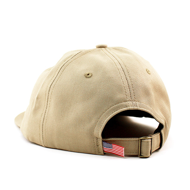 クーパーズタウンボールキャップ COTTON SOLID STRAPBACK CAP KHAKI COOPERSTOWN BALL CAP