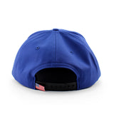 クーパーズタウンボールキャップ COTTON SOLID HIGH CROWN SNAPBACK CAP ROYAL BLUE