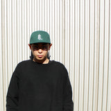 クーパーズタウンボールキャップ COTTON SOLID HIGH CROWN SNAPBACK CAP BLACK