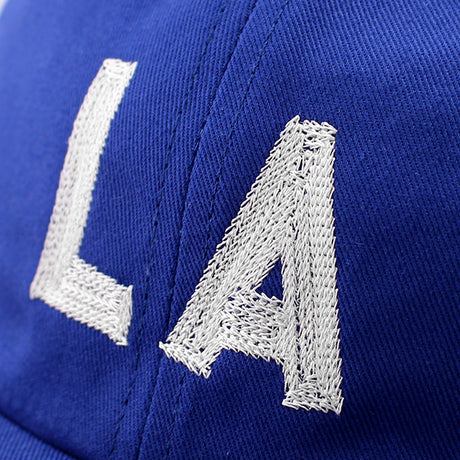 クーパーズタウンボールキャップ ロサンゼルス LA CHAIN STITCH STRAPBACK CAP ROYAL BLUE WHITE