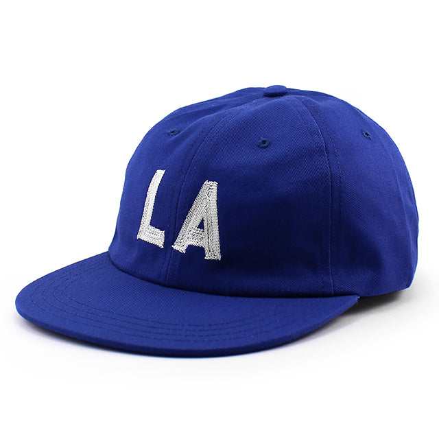 クーパーズタウンボールキャップ ロサンゼルス LA CHAIN STITCH STRAPBACK CAP ROYAL BLUE WHITE