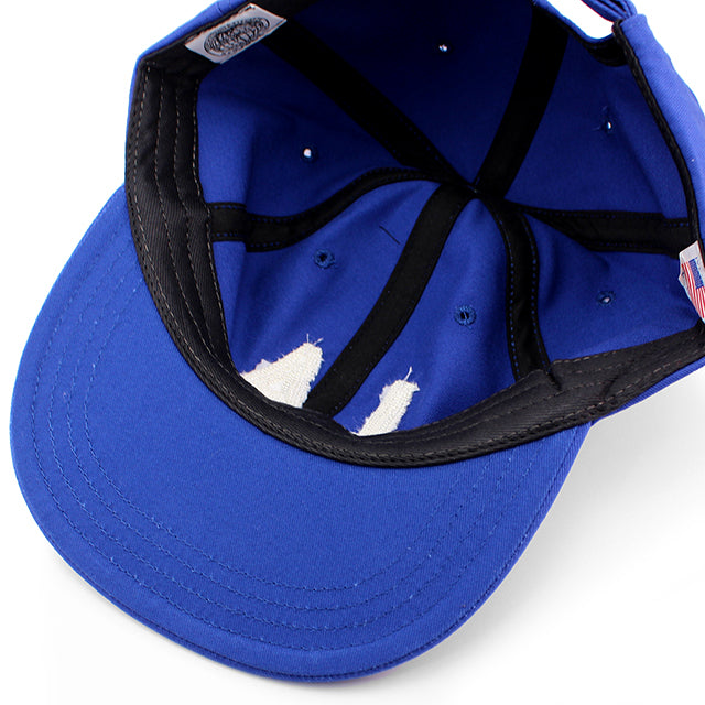 クーパーズタウンボールキャップ ロサンゼルス LA CHAIN STITCH STRAPBACK CAP ROYAL BLUE WHITE