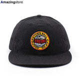 クーパーズタウンボールキャップ LINEN COTTON PATCH STRAPBACK CAP BLACK