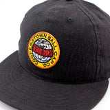 クーパーズタウンボールキャップ LINEN COTTON PATCH STRAPBACK CAP BLACK