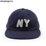 クーパーズタウンボールキャップ ニューヨーク NY CHAIN STITCH STRAPBACK CAP NAVY WHITE