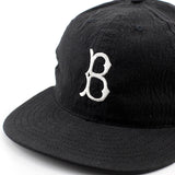 クーパーズタウンボールキャップ ブルックリン ドジャース 1955 LINEN COTTON STRAPBACK CAP BLACK