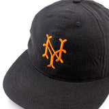 クーパーズタウンボールキャップ ニューヨーク キューバンズ 1947 LINEN COTTON STRAPBACK CAP BLACK