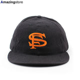 クーパーズタウンボールキャップ サンフランシスコ シールズ 1931 LINEN COTTON STRAPBACK CAP BLACK