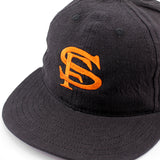 クーパーズタウンボールキャップ サンフランシスコ シールズ 1931 LINEN COTTON STRAPBACK CAP BLACK