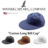 MADE IN USA ウィナーキャップス COTTON LONG BILL CAP