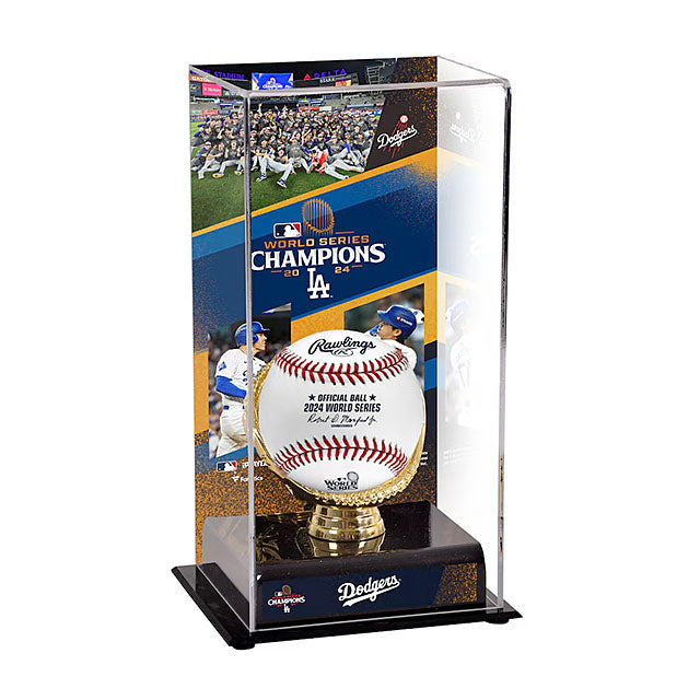 2024 ワールドシリーズチャンピオンモデル 海外取寄 ボールディスプレー ロサンゼルス ドジャース WORLD SERIES CHAMPIONS SUBLIMATED DISPLAY CASE